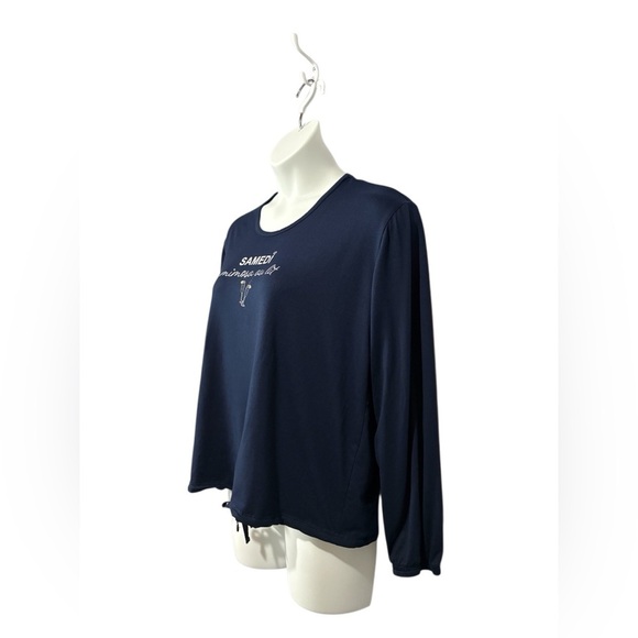 Comfort & co. Navy 'Samedi' Pyjama Top, XL π - Picture 5 of 7